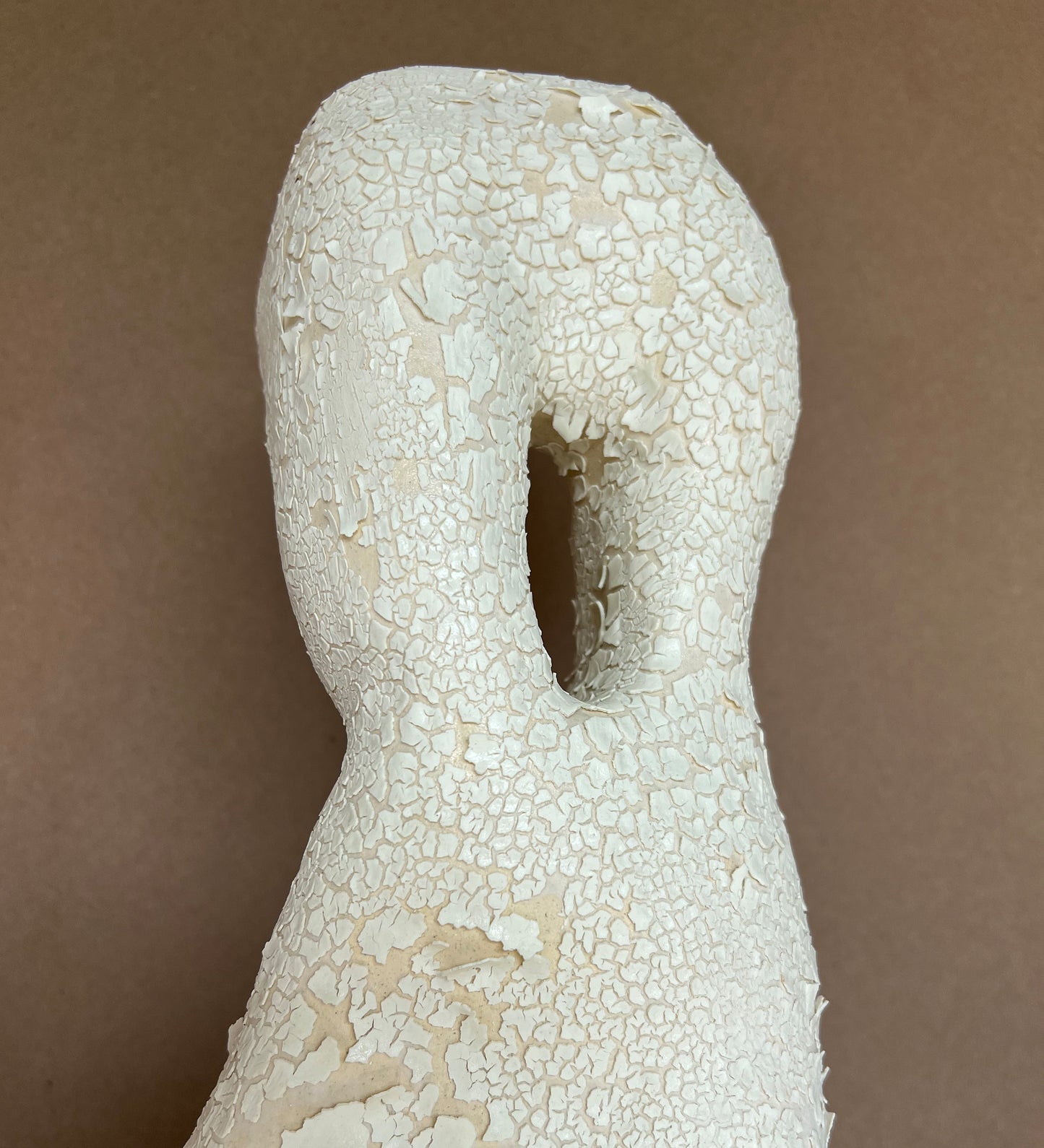 Textured White Ceramic Vase - Docia No: 8