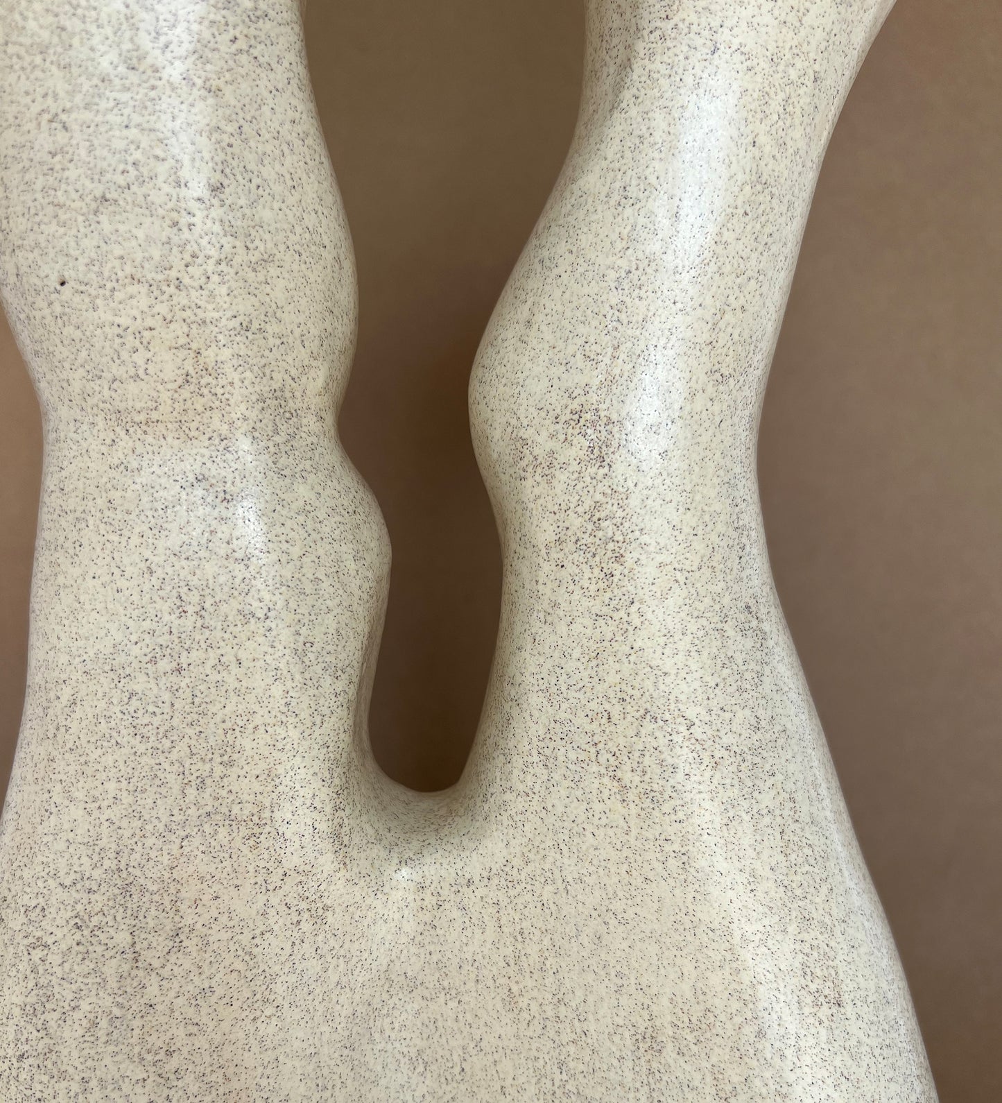 Glazed Ceramic Sculptural Tall Vase