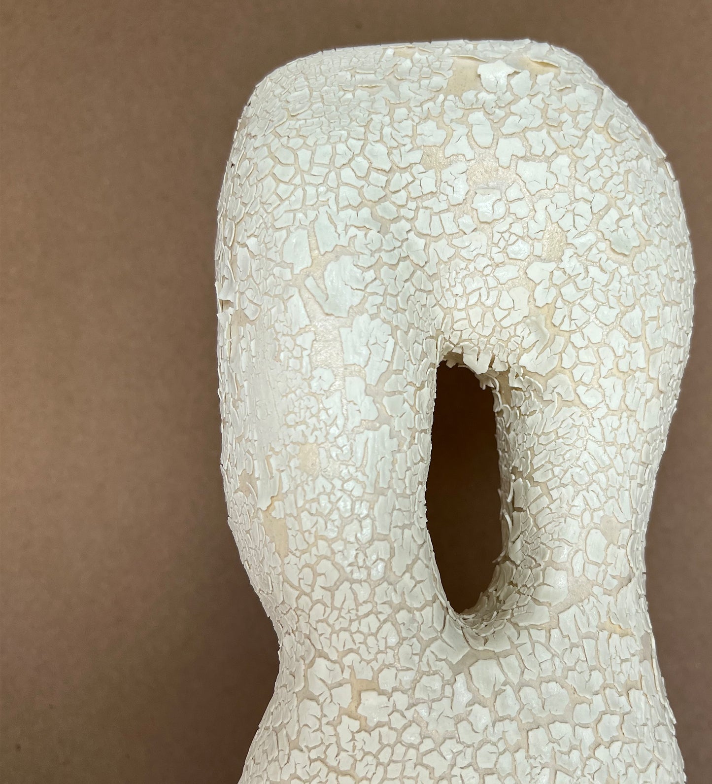 Textured White Ceramic Vase - Docia No: 8