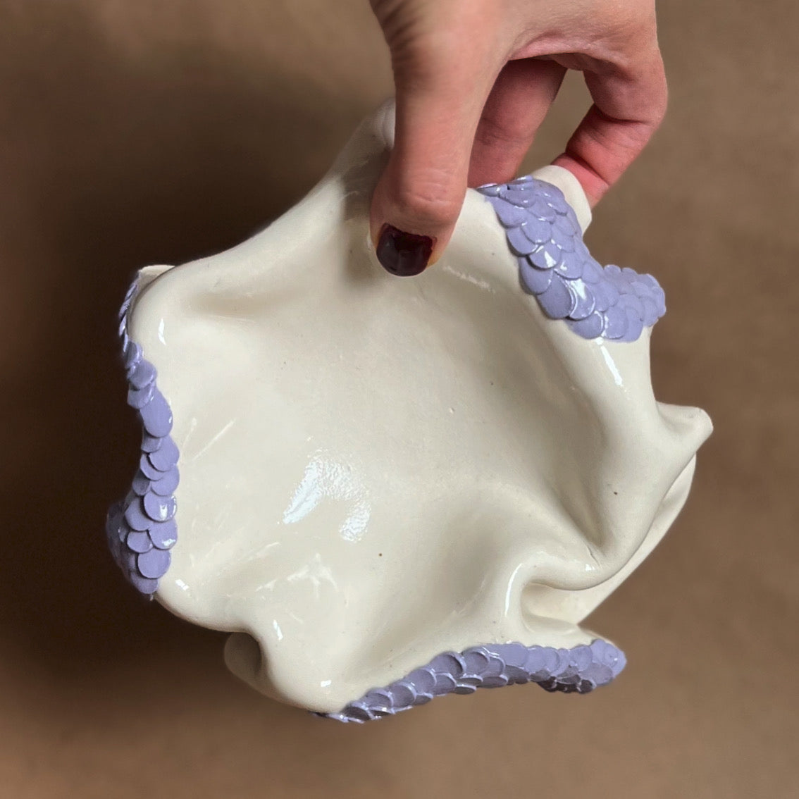 Purple Ceramic Bowl - Ariel No: 1