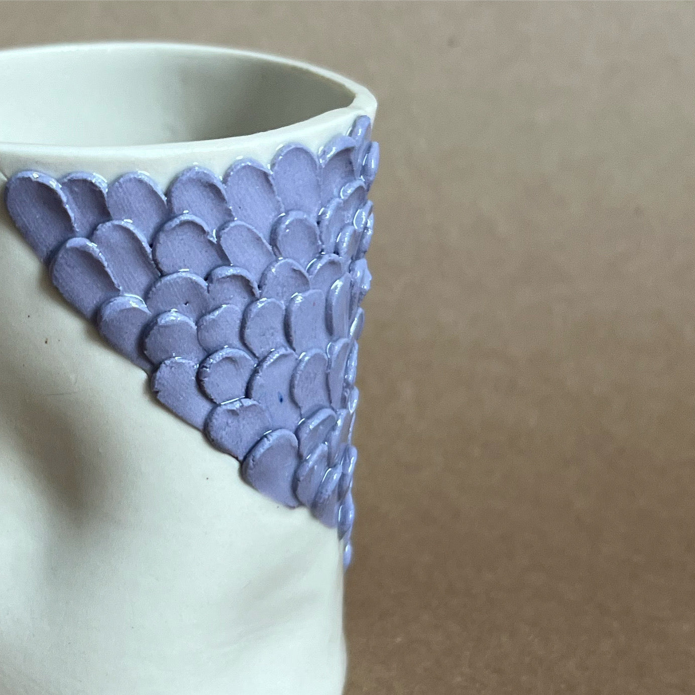 Purple Textured Ceramic Mug - Ariel No: 6