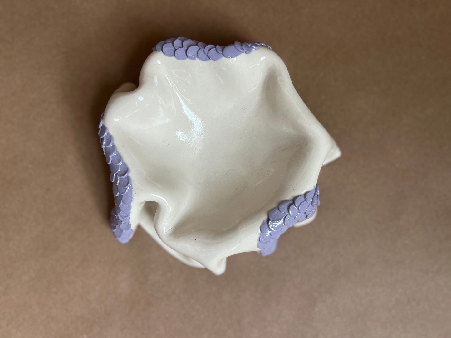 Purple Ceramic Bowl - Ariel No: 1