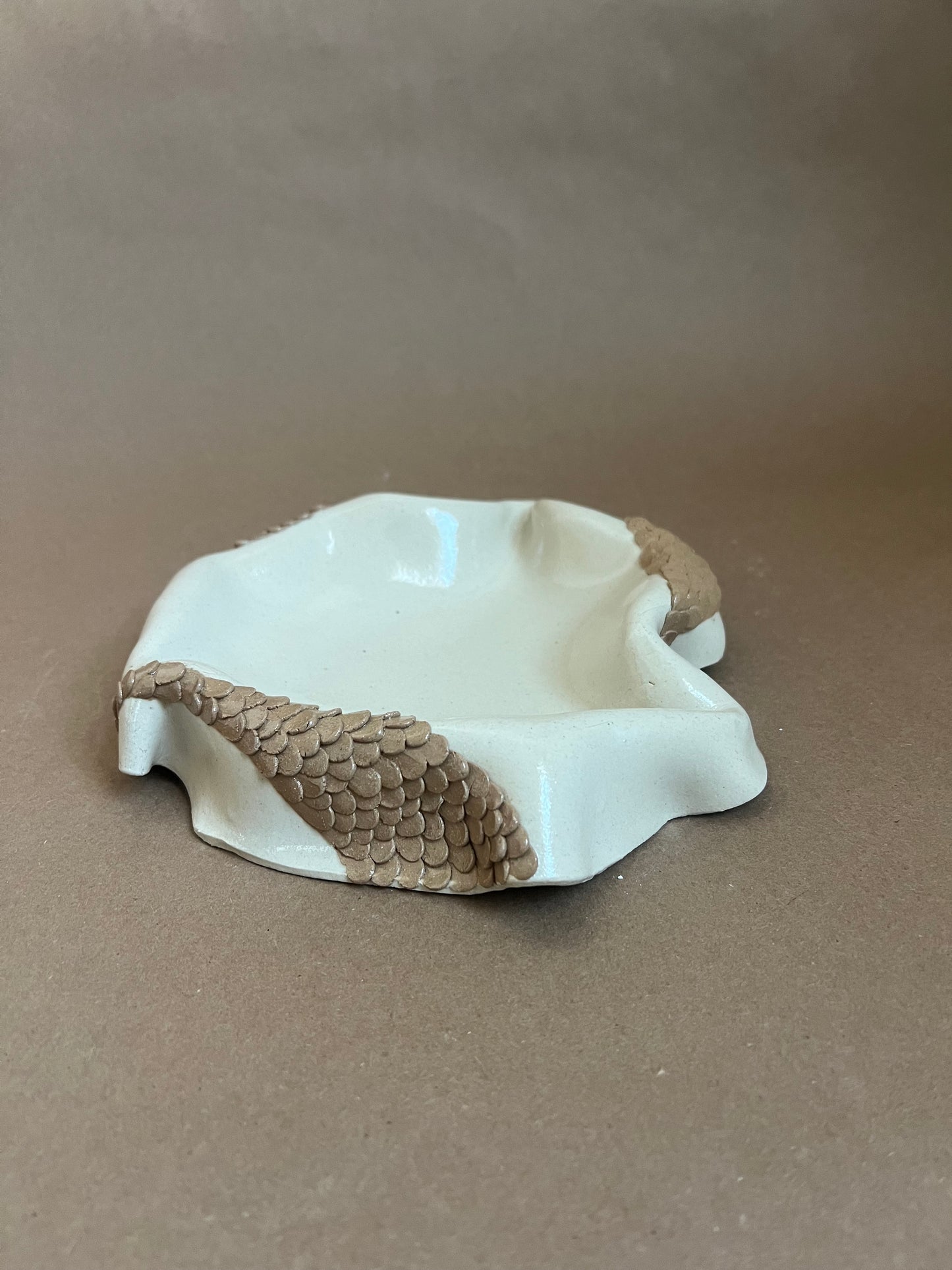 Beige Ceramic Bowl - Ariel No: 2